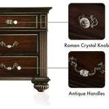 6 - Piece Traditional Solid Wood Bedroom Furniture Set - XMSJ - Sleep Galleria
