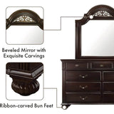 6 - Piece Traditional Solid Wood Bedroom Furniture Set - XMSJ - Sleep Galleria