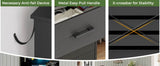 Black 6-Drawer Wood Storage Dresser Chest - Sleep Galleria