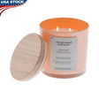Bronze Mahogany Scented 12oz Jar Candle With Double Wicks - XMSJ - Sleep Galleria