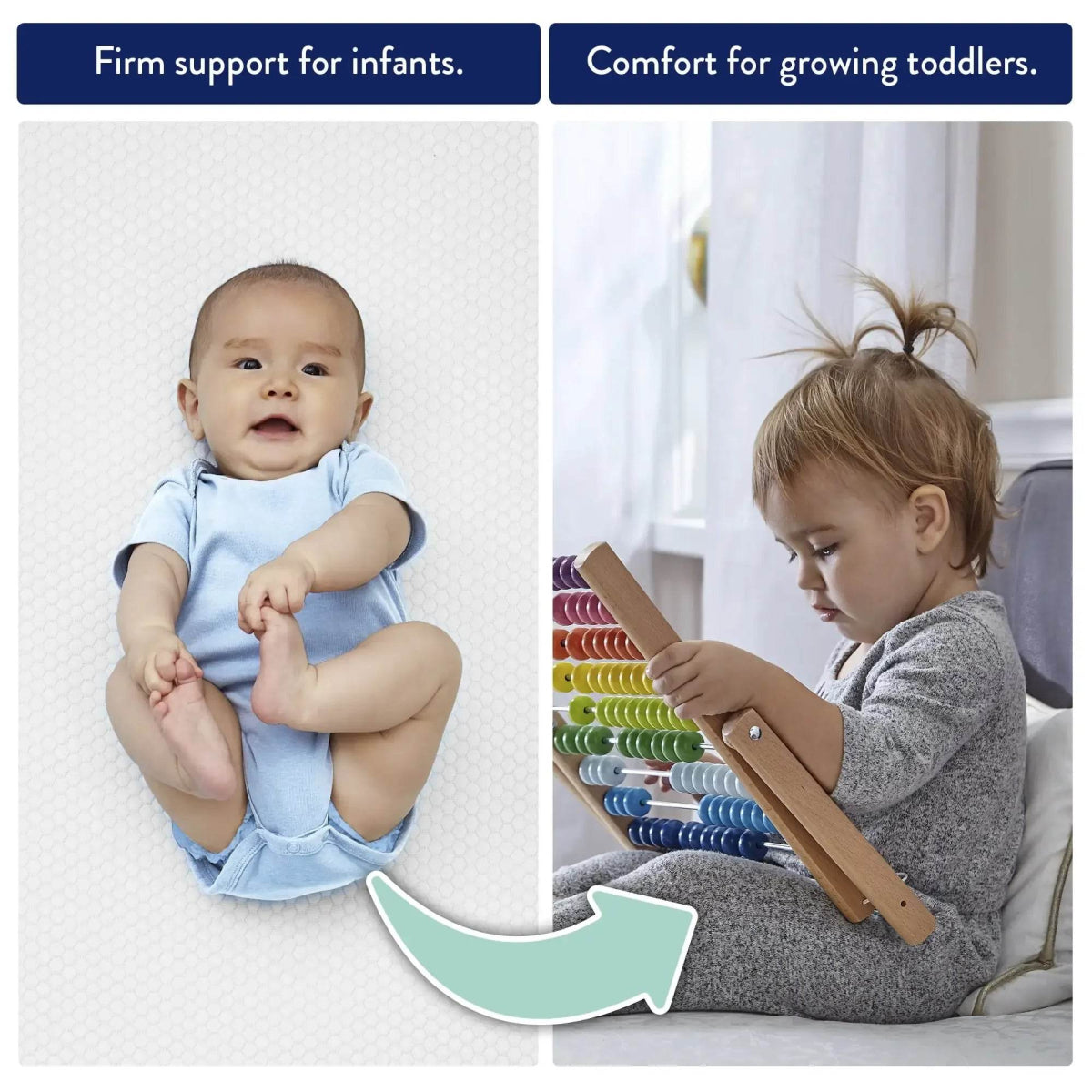 Extra Firm Waterproof Baby Crib Toddler Mattress With Coils - XMSJ - Sleep Galleria