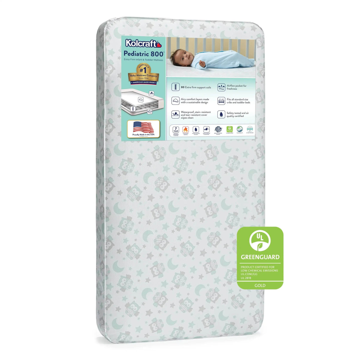 Extra Firm Waterproof Baby Crib Toddler Mattress With Coils - XMSJ - Sleep Galleria