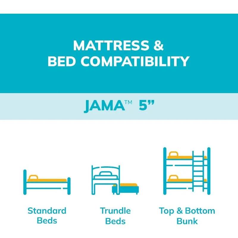 Medium Firm Kids Bunk Bed Memory Foam Mattress 5 Inch - XMSJ - Sleep Galleria