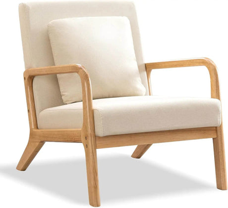 Modern Upholstered Linen Fabric Armchair - XMSJ - Sleep Galleria
