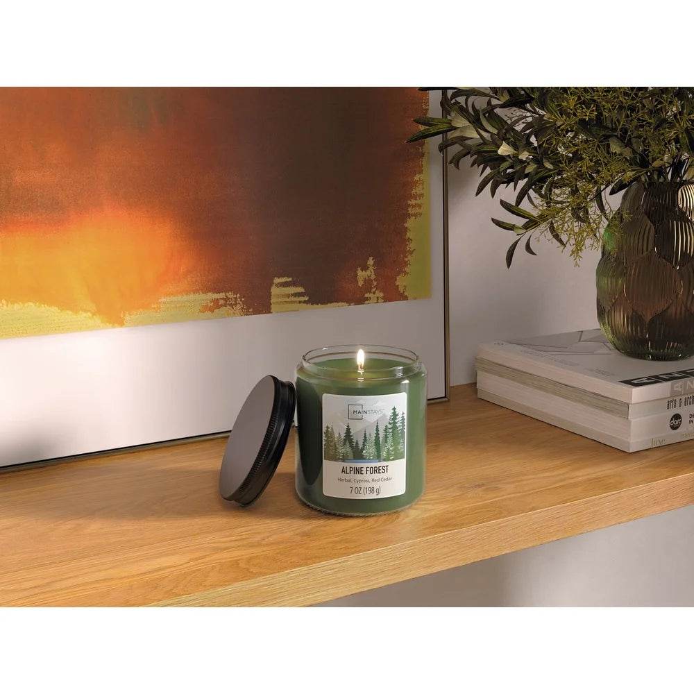 Pack Of 2 Alpine Forest Scented Jar Candles - XMSJ - Sleep Galleria