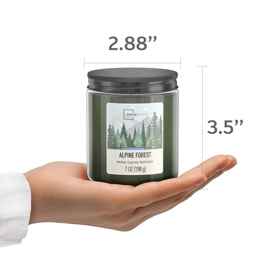 Pack Of 2 Alpine Forest Scented Jar Candles - XMSJ - Sleep Galleria