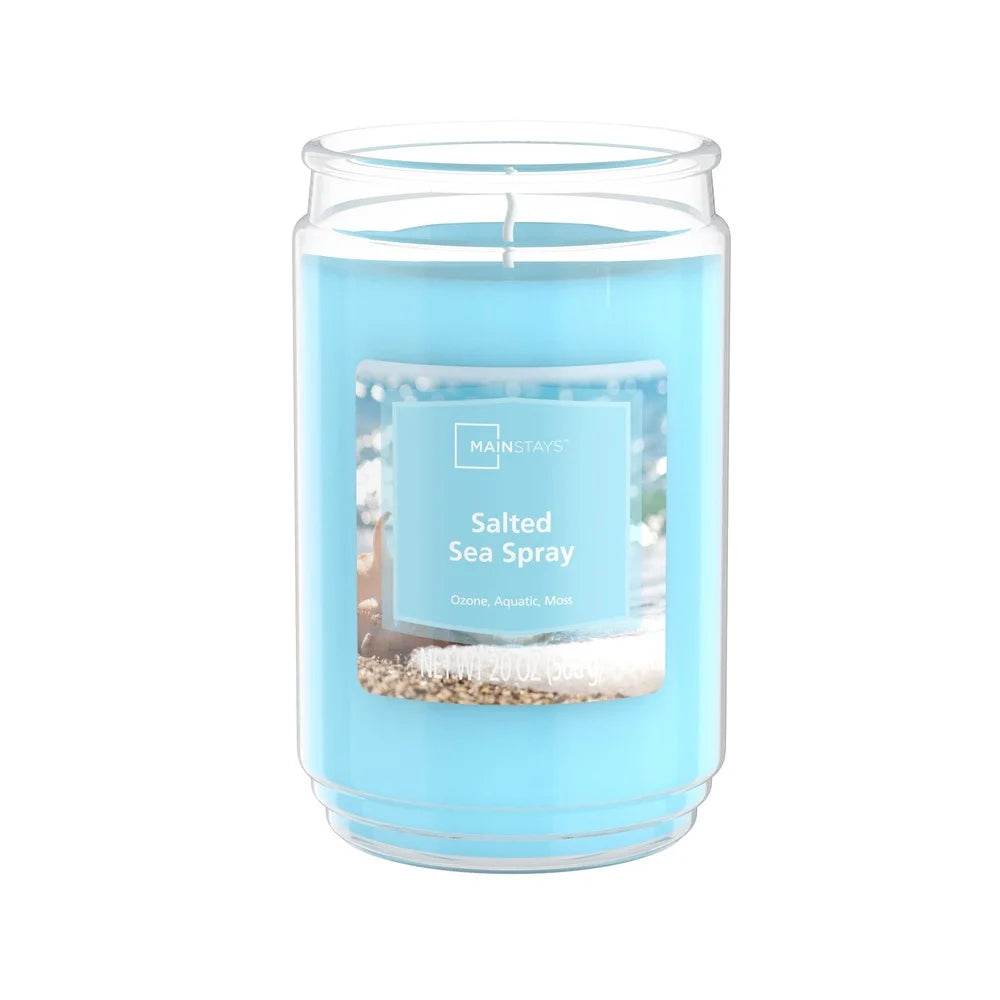 Salted Sea Spray Scented 20oz Decorative Candle - XMSJ - Sleep Galleria