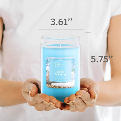 Salted Sea Spray Scented 20oz Decorative Candle - XMSJ - Sleep Galleria