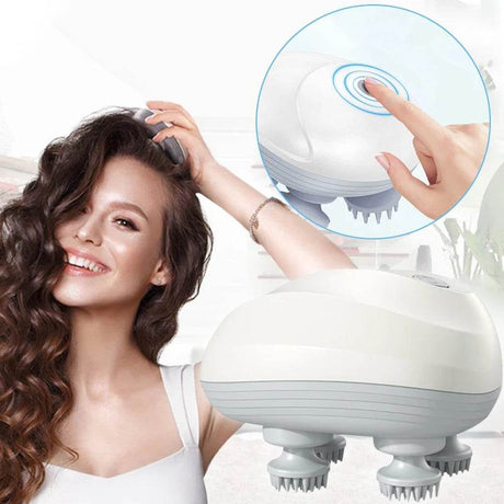 Electric Deep Scalp Massager With Silicone Heads - YOSYO - Sleep Galleria