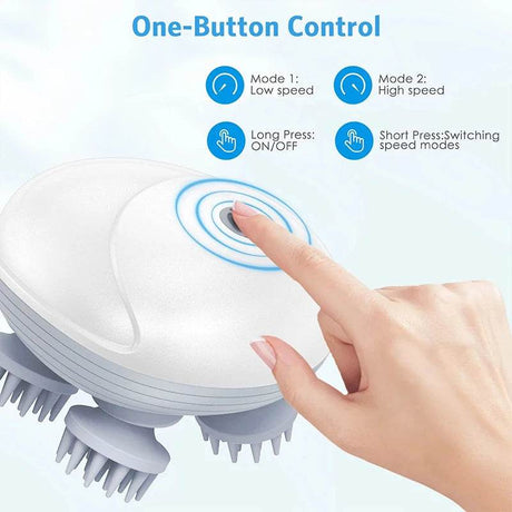 Electric Deep Scalp Massager With Silicone Heads - YOSYO - Sleep Galleria