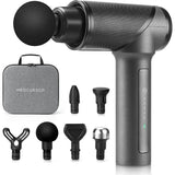 High-Intensity Brushless Motor Deep Tissue Massage Gun with 6 Heads - Sleep Galleria