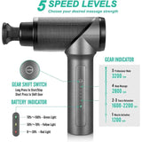 High-Intensity Brushless Motor Deep Tissue Massage Gun with 6 Heads - Sleep Galleria