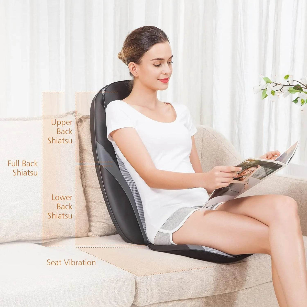 Shiatsu Heat Massage Cushion with Kneading Back Therapy Pad - Ytyin - Sleep Galleria