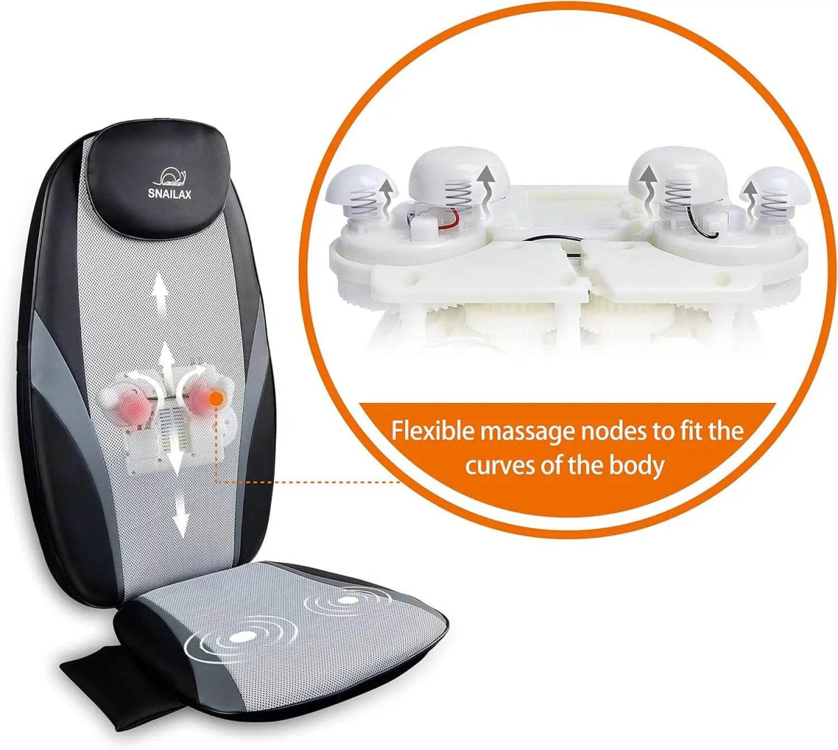 Shiatsu Heat Massage Cushion with Kneading Back Therapy Pad - Ytyin - Sleep Galleria