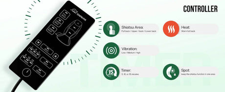 Shiatsu Heat Massage Cushion with Kneading Back Therapy Pad - Ytyin - Sleep Galleria