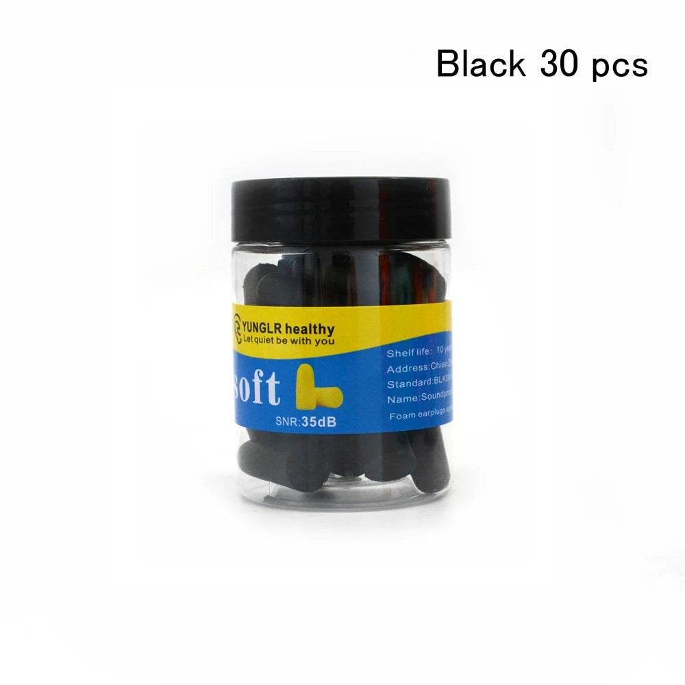 Pack Of 30 Soft Foam Noise Reduction Earplugs - YUNGLR - Sleep Galleria