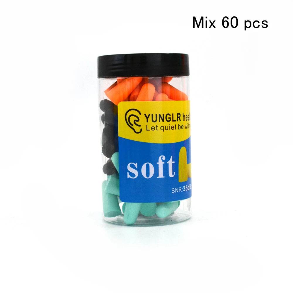 Pack Of 30 Soft Foam Noise Reduction Earplugs - YUNGLR - Sleep Galleria