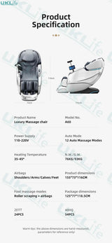 Yutori MistGlow Heat 4D SL - Track AI Voice Massage Chair - Yutori - Sleep Galleria