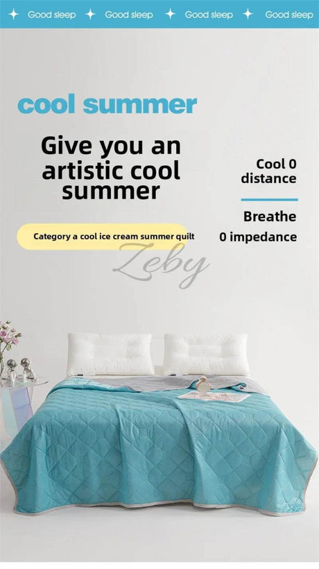 Breathable Lightweight Cooling Polyester Summer Blanket - Sleep Galleria