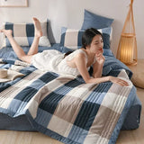 Quilted Spring Summer Quilt Queen Size Soft Comfortable Quilts Machine Washable Single Double Blanket for Bed Comforter 150x200 - zeby - Sleep Galleria