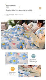Quilted Spring Summer Quilt Queen Size Soft Comfortable Quilts Machine Washable Single Double Blanket for Bed Comforter 150x200 - zeby - Sleep Galleria