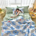 Quilted Spring Summer Quilt Queen Size Soft Comfortable Quilts Machine Washable Single Double Blanket for Bed Comforter 150x200 - zeby - Sleep Galleria
