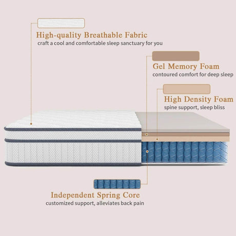 11-Inch Cooling Gel Memory Foam Mattress - Sleep Galleria