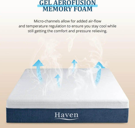 12-Inch Cooling Gel Memory Foam Mattress - Sleep Galleria