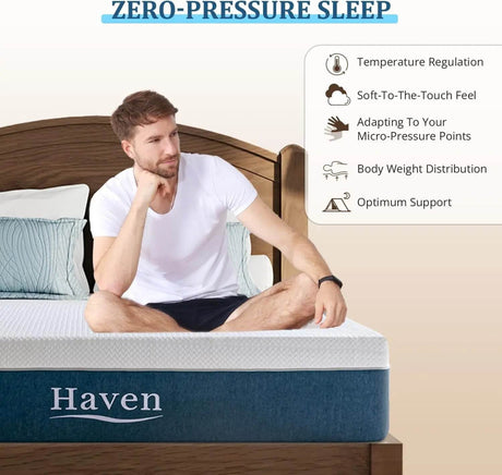 12-Inch Cooling Gel Memory Foam Mattress - Sleep Galleria