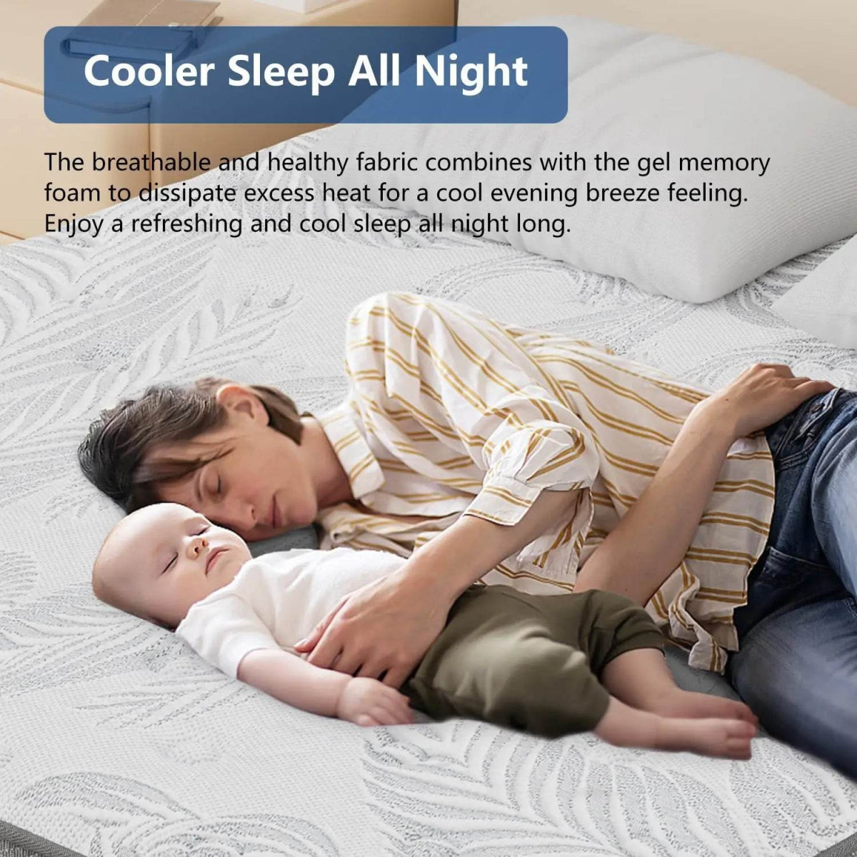 12-Inch Gel Memory Foam Hybrid Mattress - Sleep Galleria