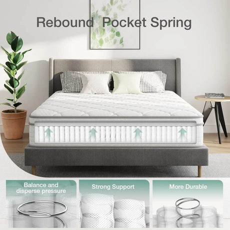 14-Inch Hybrid Queen Mattress - Sleep Galleria