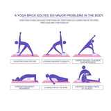 2-Piece EVA Foam Yoga Blocks For Stretching - Sleep Galleria
