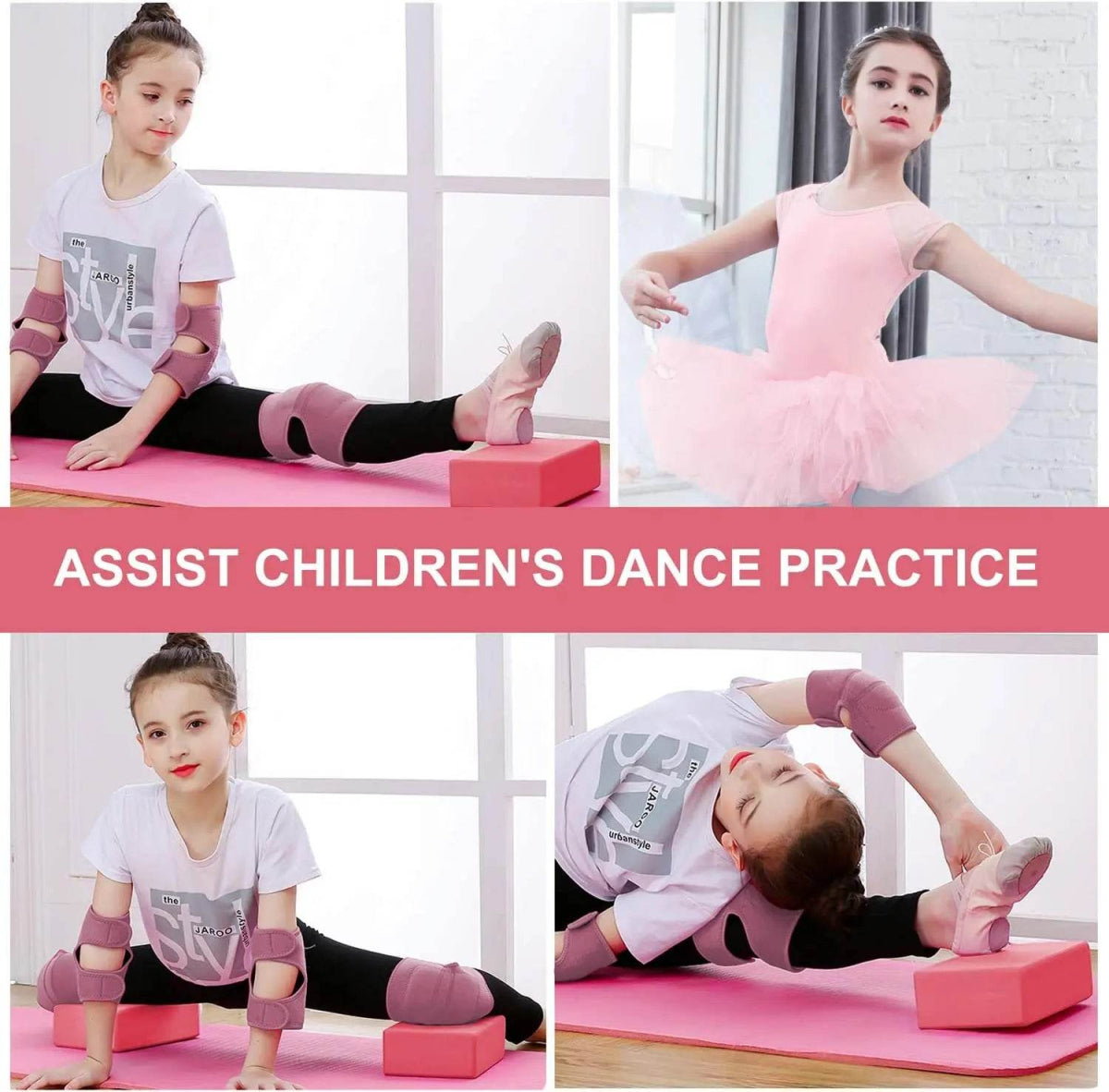 2-Piece EVA Foam Yoga Blocks For Stretching - Sleep Galleria