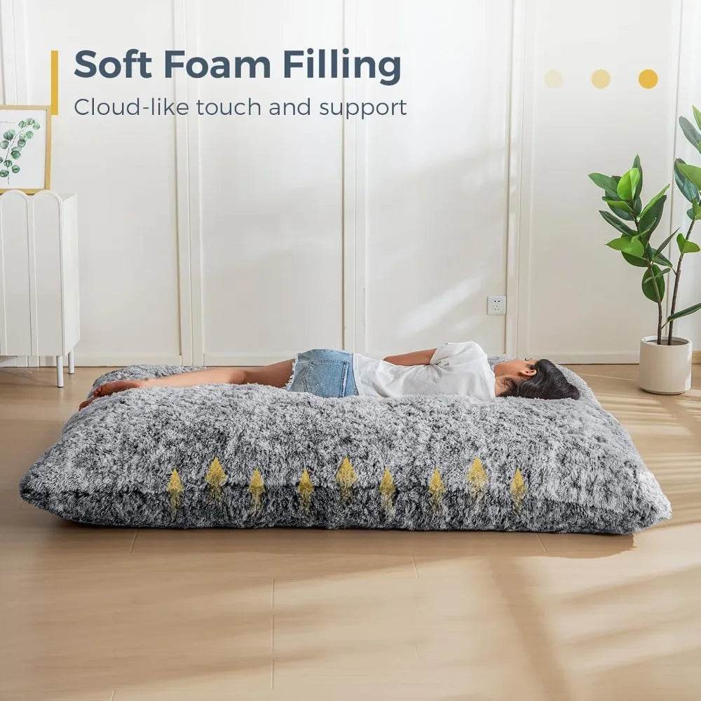 3 in 1 Multipurpose Foam Filled Bean Bag Chair - Sleep Galleria