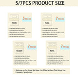 7-Piece Polyester Bedding Comforter Sheet Set - Sleep Galleria