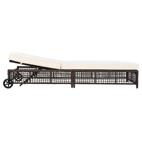 Adjustable 5 - Position PE Rattan Outdoor Lounge Chair - Zenvia - Sleep Galleria