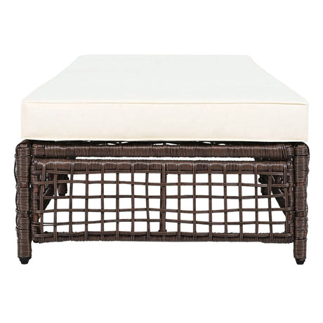 Adjustable 5 - Position PE Rattan Outdoor Lounge Chair - Zenvia - Sleep Galleria