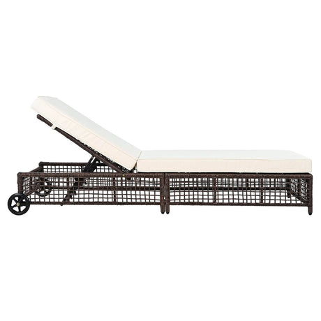 Adjustable 5 - Position PE Rattan Outdoor Lounge Chair - Zenvia - Sleep Galleria
