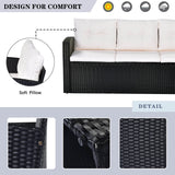 All-Weather Wicker Outdoor Patio Seating Set - Sleep Galleria