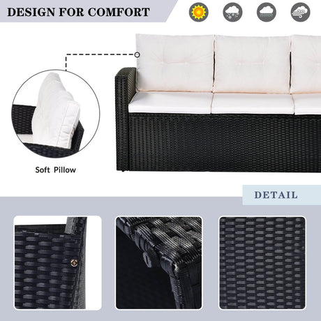 All-Weather Wicker Outdoor Patio Seating Set - Sleep Galleria