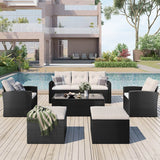All-Weather Wicker Outdoor Patio Seating Set - Sleep Galleria