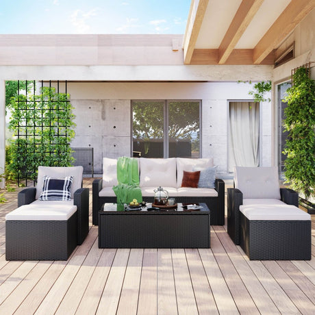 All-Weather Wicker Outdoor Patio Seating Set - Sleep Galleria