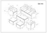 All-Weather Wicker Outdoor Patio Seating Set - Sleep Galleria