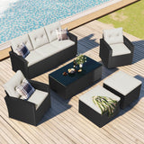 All-Weather Wicker Outdoor Patio Seating Set - Sleep Galleria