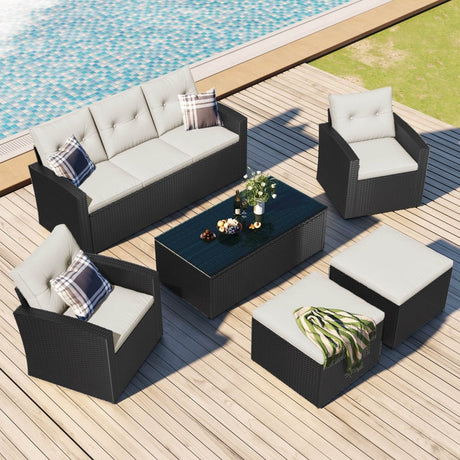 All-Weather Wicker Outdoor Patio Seating Set - Sleep Galleria