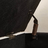 Beige Velvet Storage Bed Bench With Foam Seat - Sleep Galleria