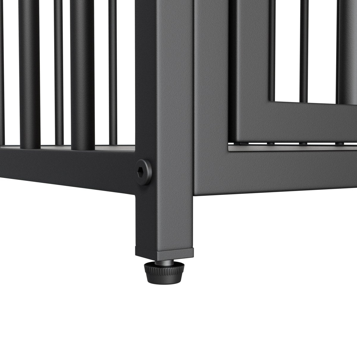 Brown MDF Iron Pet Dog Crate With Drawer Storage - Sleep Galleria