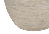 Contemporary Concrete Cream Table Lamp With Linen Shade - Sleep Galleria