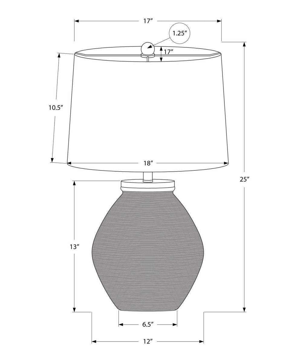 Contemporary Concrete Cream Table Lamp With Linen Shade - Sleep Galleria
