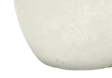 Contemporary Cream Resin Table Lamp With Ivory Shade - Sleep Galleria